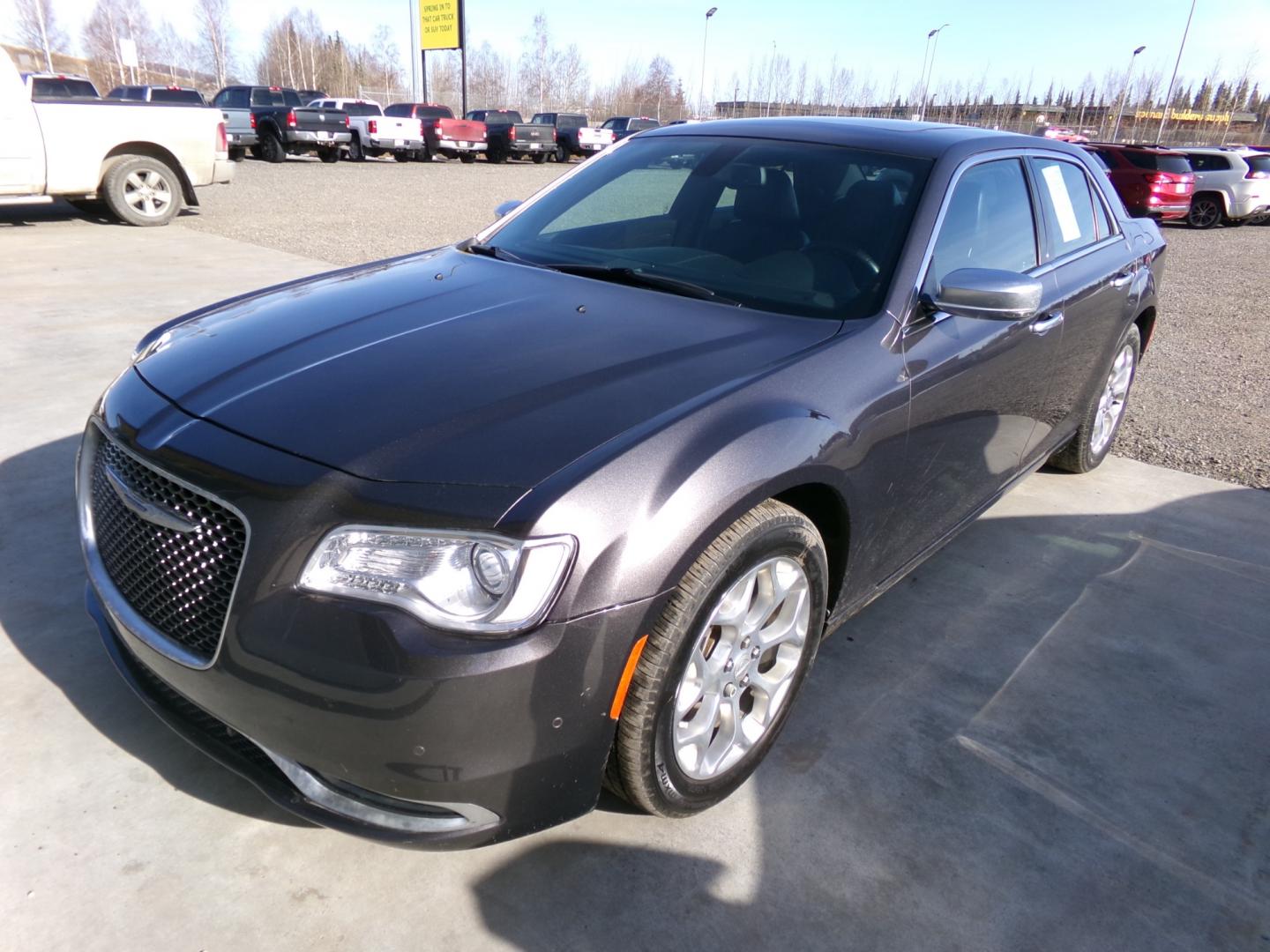 2017 Grey Chrysler 300 C Platinum AWD (2C3CCASG4HH) with an 3.6L V6 SOHC 24V engine, 8A transmission, located at 2630 Philips Field Rd., Fairbanks, AK, 99709, (907) 458-0593, 64.848068, -147.780609 - Photo#0